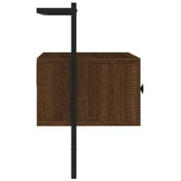Berkfield Home TV Cabinet Wall-mounted Brown Oak 60.5x30x51 cm Engineered Wood - thumbnail 4