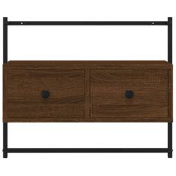Berkfield Home TV Cabinet Wall-mounted Brown Oak 60.5x30x51 cm Engineered Wood - thumbnail 6