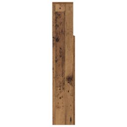 Berkfield Home Headboard Cabinet Old wood 100 x 19 x 103.5 cm Engineered wood in Brown - thumbnail 6