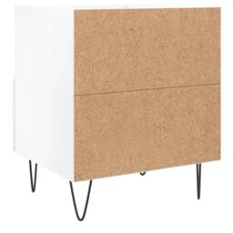 Berkfield Home Bedside Cabinets 2 pcs High Gloss White 40x35x47.5 cm Engineered Wood - thumbnail 9