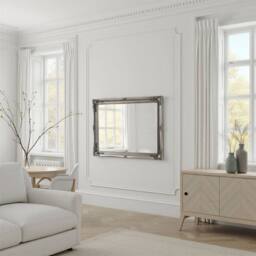Yearn Mirrors French style carved mirror silver 90x65cm - Size: 90x65 cm - thumbnail 6