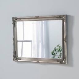 Yearn Mirrors French style carved mirror silver 90x65cm - Size: 90x65 cm - thumbnail 3