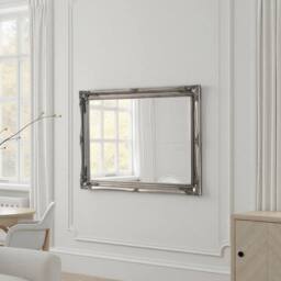 Yearn Mirrors French style carved mirror silver 90x65cm - Size: 90x65 cm - thumbnail 4