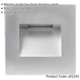 Loops Silver Stainless Steel Bezel Accessory for x01299 Indirect Pathway Guide Light in Metallics - thumbnail 2