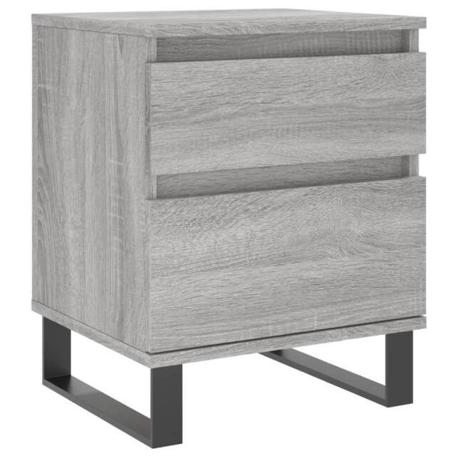 Berkfield Home Bedside Cabinet Grey Sonoma 40x35x50 cm Engineered Wood - Size: 40 x 35 x 50 cm - image 1