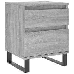 Berkfield Home Bedside Cabinet Grey Sonoma 40x35x50 cm Engineered Wood - Size: 40 x 35 x 50 cm - thumbnail 1