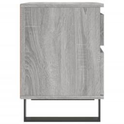 Berkfield Home Bedside Cabinet Grey Sonoma 40x35x50 cm Engineered Wood - Size: 40 x 35 x 50 cm - thumbnail 7