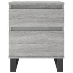Berkfield Home Bedside Cabinet Grey Sonoma 40x35x50 cm Engineered Wood - Size: 40 x 35 x 50 cm - thumbnail 5