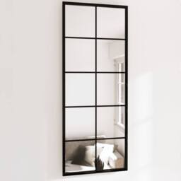 Berkfield Home Wall Mirrors 2 pcs Black 100x40 cm Metal - thumbnail 2