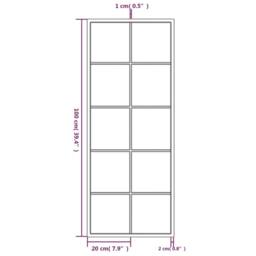 Berkfield Home Wall Mirrors 2 pcs Black 100x40 cm Metal - thumbnail 7
