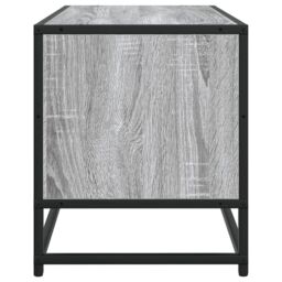 Berkfield Home TV Cabinet Grey Sonoma 80x34.5x40 cm Engineered Wood & Metal - thumbnail 5