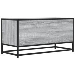 Berkfield Home TV Cabinet Grey Sonoma 80x34.5x40 cm Engineered Wood & Metal - thumbnail 6