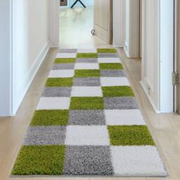 THE RUGS Soft Green Ivory High Pile Shaggy Rugs & Runners Living Room - Size: 160 cm x 230 cm - thumbnail 8