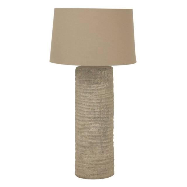 Lemon Pavilion Furniture and Decor Tall Tuscan Lamp - Ceramic - L24 x W24 x H83 cm - Brown in Light Brown - image 1