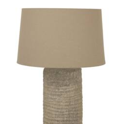 Lemon Pavilion Furniture and Decor Tall Tuscan Lamp - Ceramic - L24 x W24 x H83 cm - Brown in Light Brown - thumbnail 2