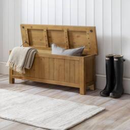 Cheshire Premium Everwood Storage Bench in Natural Finish - thumbnail 6