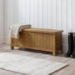 Cheshire Premium Everwood Storage Bench in Natural Finish - thumbnail 5