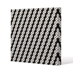 Benjamin Tate Design Striped Rope Pattern (Canvas Print) / 127 x 127 x 4cm in Natural - Size: 127 x 127 x 4 cm - thumbnail 1