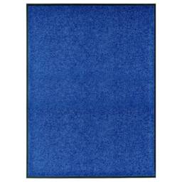 Berkfield Home Pliable Doormat Washable Blue 90x120 cm - thumbnail 2
