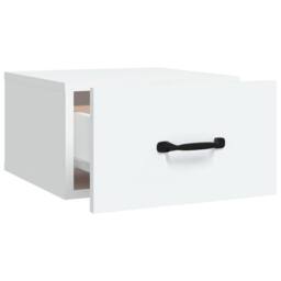 Berkfield Home Stunning Wall-mounted Bedside Cabinet White 35x35x20 cm - Size: 35 x 35 x 20 cm - thumbnail 6
