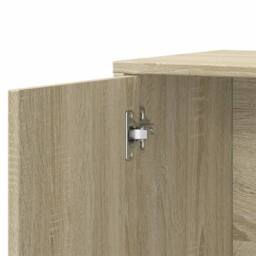 Berkfield Home Sideboard Sonoma Oak 60x31x70 cm Engineered Wood in Light Oak - Size: 60 x 31 x 70 cm - thumbnail 8