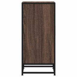 Berkfield Home Sideboard Brown Oak 35.5x35x76 cm Engineered Wood & Metal - thumbnail 6