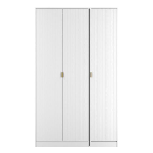 Ready Assembled 2 U Bexley 3 Door Wardrobe (Ready Assembled) in White - Size: Large - image 1