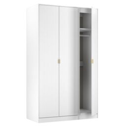 Ready Assembled 2 U Bexley 3 Door Wardrobe (Ready Assembled) in White - Size: Large - thumbnail 6