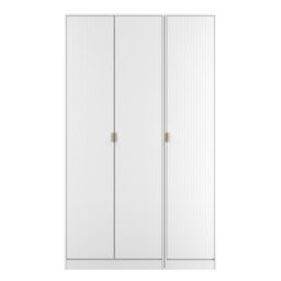 Ready Assembled 2 U Bexley 3 Door Wardrobe (Ready Assembled) in White - Size: Large