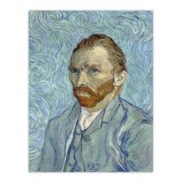 Artery8 Vincent van Gogh Framed Wall Art Print Artist 1889 Self Portrait in Blue - Size: A4 - thumbnail 3