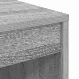 Berkfield Home Modern Writing Desk Grey sonoma Particle board 70 x 40 x 76 cm Simple - thumbnail 8