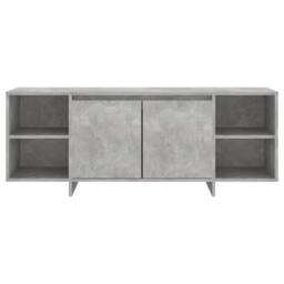 Berkfield Home TV Cabinet Concrete Grey 130x35x50 cm Engineered Wood - Size: 130 x 35 x 50 cm - thumbnail 5