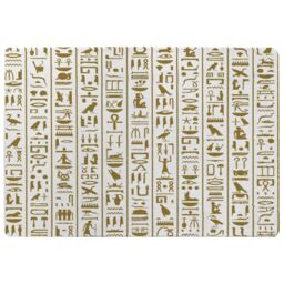 Benjamin Tate Design Acient Egyptian Heiroglyphs Rug in Natural - Size: Large - thumbnail 1
