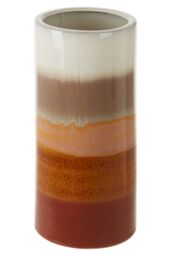 Orsina Sorrell Small Multicoloured Ceramic Vase in Brown - thumbnail 4