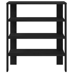 Berkfield Home Shoe Rack Black 61x32x70 cm Engineered Wood - Size: 61 x 32 x 70 cm - thumbnail 4