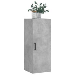 Berkfield Home Wall Mounted Cabinet Concrete Grey 34.5x34x90 cm - thumbnail 4