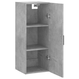 Berkfield Home Wall Mounted Cabinet Concrete Grey 34.5x34x90 cm - thumbnail 6