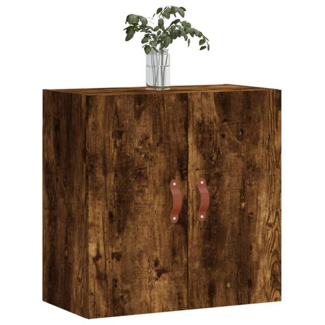 Berkfield Home Wall Cabinet Smoked Oak 60x31x60 cm Engineered Wood in Brown - Size: 60 x 31 x 60 cm - image 1