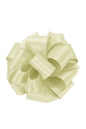 Neel Blue Double Sided Satin Polyester Ribbon Roll, 50mm x 10 Metres in Ivory - thumbnail 2