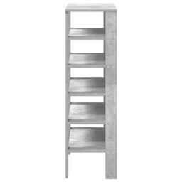 Berkfield Home Shoe Rack Concrete Oak 61x32x105 cm Engineered Wood in Grey - Size: 61 x 32 x 105 cm - thumbnail 5