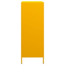 Berkfield Home Highboard Mustard Yellow 68x39x103.5 cm Steel - thumbnail 6
