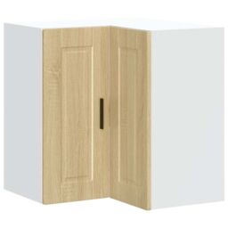 "Berkfield Home Kitchen Wall Corner Cabinet ""Porto"" Sonoma Oak Engineered Wood in Brown" - thumbnail 2