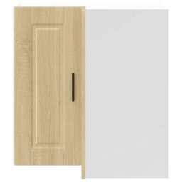 "Berkfield Home Kitchen Wall Corner Cabinet ""Porto"" Sonoma Oak Engineered Wood in Brown" - thumbnail 4