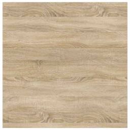 Berkfield Home Decorative Coffee Table with Drawers Sonoma Oak 100x100x40 cm in Light Tan - Size: 100 x 100 x 40 cm - thumbnail 9