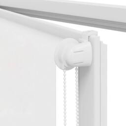 Berkfield Home Shower Roller Blind 130x240 cm Fabric Width 126 cm in White - thumbnail 9