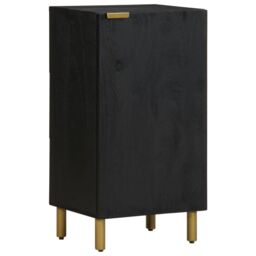 Berkfield Home Sideboard Black 40x33x75 cm Engineered Wood - Size: 40 x 33 x 75 cm - thumbnail 1