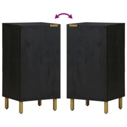 Berkfield Home Sideboard Black 40x33x75 cm Engineered Wood - Size: 40 x 33 x 75 cm - thumbnail 6