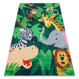 RugsX Bambino Rug in Green - Size: 140 cm x 200 cm - thumbnail 1
