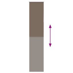 Berkfield Home Roller Blind Blackout Coffee 55x210 cm Fabric Width 50.7 cm Polyester in Brown - thumbnail 5