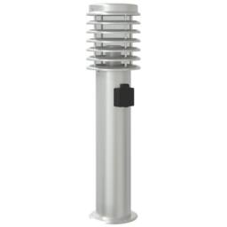 Berkfield Home Outdoor Floor Lamps with Outlet 3pcs Silver 60 cm Stainless Steel - thumbnail 6